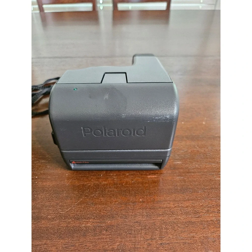 Polaroid OneStep Instant Film Camera Unisex OS Gray 600 Series With Case Manual